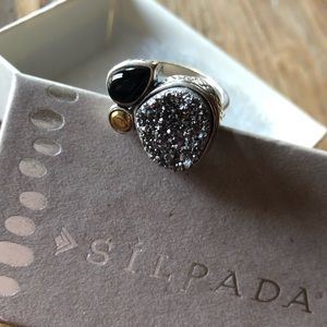 Silpada Crystal Cave Ring NIB Size 5